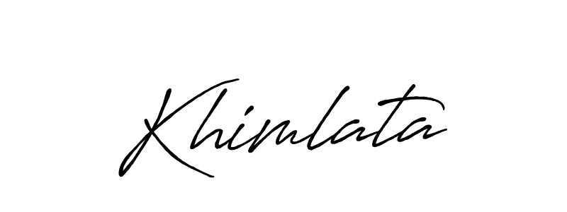 How to make Khimlata signature? Antro_Vectra_Bolder is a professional autograph style. Create handwritten signature for Khimlata name. Khimlata signature style 7 images and pictures png