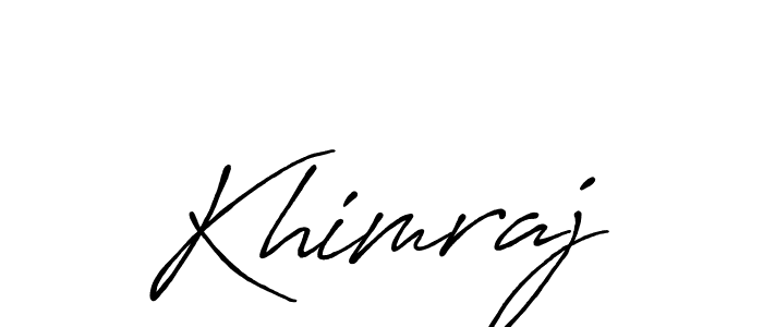 Make a beautiful signature design for name Khimraj. Use this online signature maker to create a handwritten signature for free. Khimraj signature style 7 images and pictures png