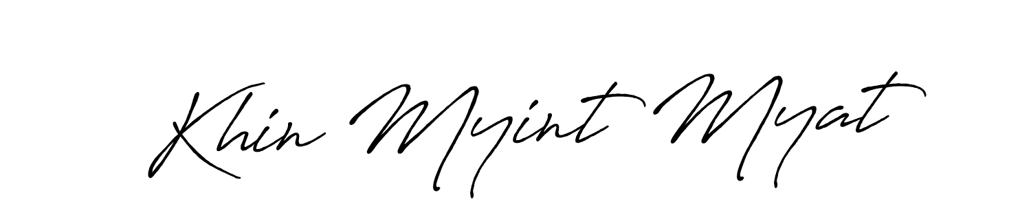 It looks lik you need a new signature style for name Khin Myint Myat. Design unique handwritten (Antro_Vectra_Bolder) signature with our free signature maker in just a few clicks. Khin Myint Myat signature style 7 images and pictures png