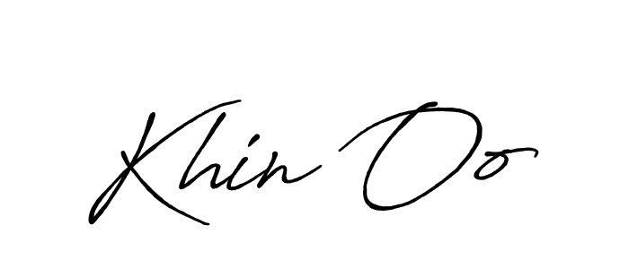 Design your own signature with our free online signature maker. With this signature software, you can create a handwritten (Antro_Vectra_Bolder) signature for name Khin Oo. Khin Oo signature style 7 images and pictures png