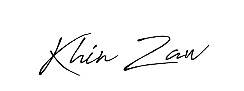 if you are searching for the best signature style for your name Khin Zaw. so please give up your signature search. here we have designed multiple signature styles  using Antro_Vectra_Bolder. Khin Zaw signature style 7 images and pictures png