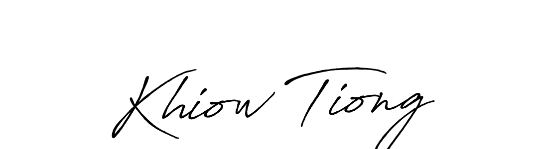 Design your own signature with our free online signature maker. With this signature software, you can create a handwritten (Antro_Vectra_Bolder) signature for name Khiow Tiong. Khiow Tiong signature style 7 images and pictures png