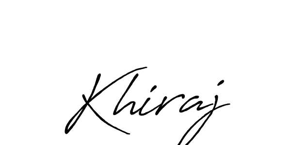 Also we have Khiraj name is the best signature style. Create professional handwritten signature collection using Antro_Vectra_Bolder autograph style. Khiraj signature style 7 images and pictures png