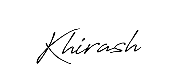 Antro_Vectra_Bolder is a professional signature style that is perfect for those who want to add a touch of class to their signature. It is also a great choice for those who want to make their signature more unique. Get Khirash name to fancy signature for free. Khirash signature style 7 images and pictures png