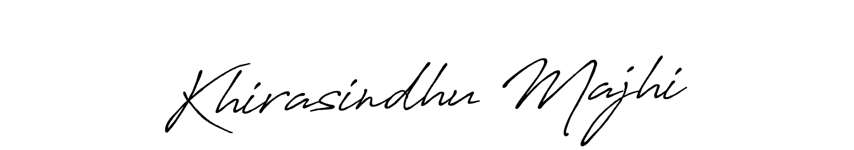 Create a beautiful signature design for name Khirasindhu Majhi. With this signature (Antro_Vectra_Bolder) fonts, you can make a handwritten signature for free. Khirasindhu Majhi signature style 7 images and pictures png