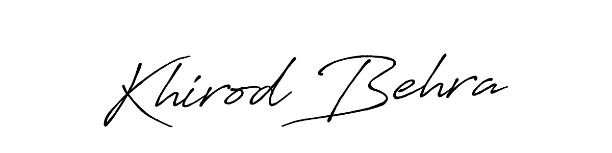 This is the best signature style for the Khirod Behra name. Also you like these signature font (Antro_Vectra_Bolder). Mix name signature. Khirod Behra signature style 7 images and pictures png