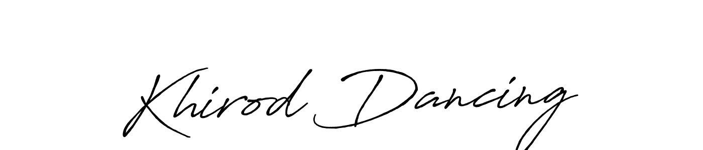 Similarly Antro_Vectra_Bolder is the best handwritten signature design. Signature creator online .You can use it as an online autograph creator for name Khirod Dancing. Khirod Dancing signature style 7 images and pictures png