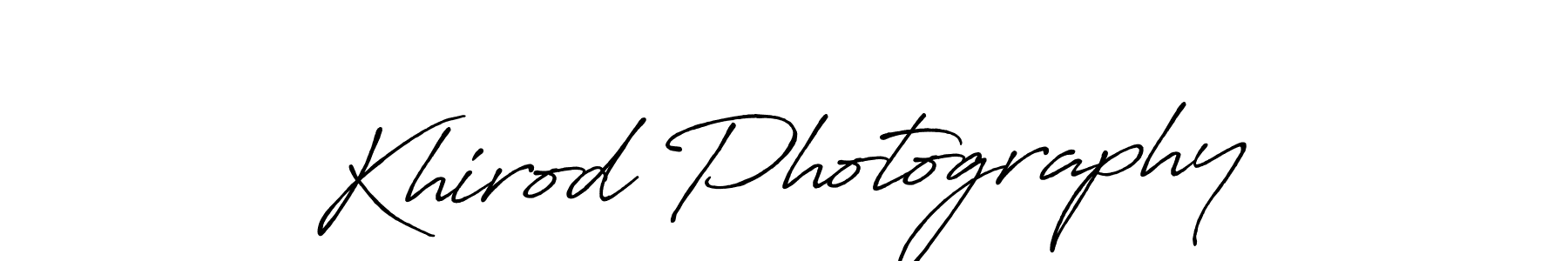 Design your own signature with our free online signature maker. With this signature software, you can create a handwritten (Antro_Vectra_Bolder) signature for name Khirod Photography. Khirod Photography signature style 7 images and pictures png