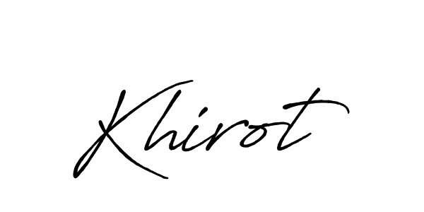 How to make Khirot name signature. Use Antro_Vectra_Bolder style for creating short signs online. This is the latest handwritten sign. Khirot signature style 7 images and pictures png