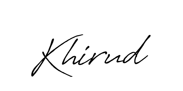 Also we have Khirud name is the best signature style. Create professional handwritten signature collection using Antro_Vectra_Bolder autograph style. Khirud signature style 7 images and pictures png