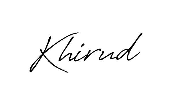 if you are searching for the best signature style for your name Khirud. so please give up your signature search. here we have designed multiple signature styles  using Antro_Vectra_Bolder. Khirud signature style 7 images and pictures png