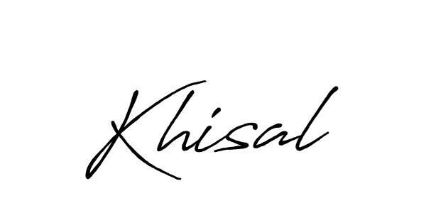 The best way (Antro_Vectra_Bolder) to make a short signature is to pick only two or three words in your name. The name Khisal include a total of six letters. For converting this name. Khisal signature style 7 images and pictures png