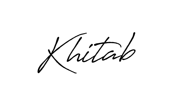 Also we have Khitab name is the best signature style. Create professional handwritten signature collection using Antro_Vectra_Bolder autograph style. Khitab signature style 7 images and pictures png
