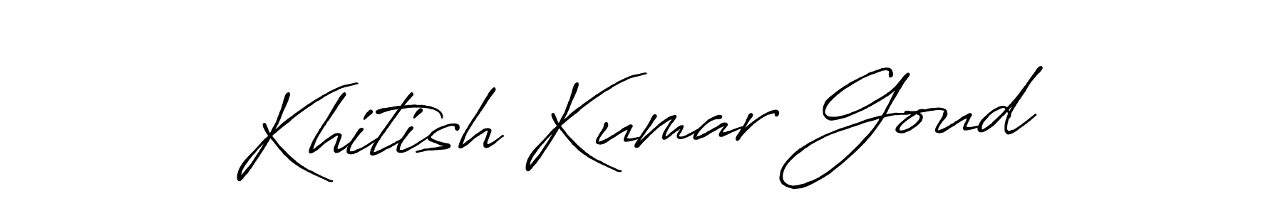 Also You can easily find your signature by using the search form. We will create Khitish Kumar Goud name handwritten signature images for you free of cost using Antro_Vectra_Bolder sign style. Khitish Kumar Goud signature style 7 images and pictures png