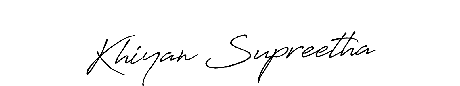 You can use this online signature creator to create a handwritten signature for the name Khiyan Supreetha. This is the best online autograph maker. Khiyan Supreetha signature style 7 images and pictures png