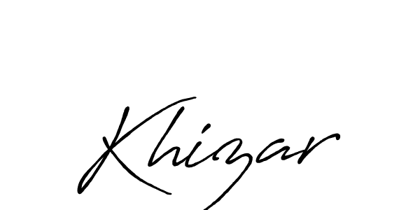 Also You can easily find your signature by using the search form. We will create Khizar name handwritten signature images for you free of cost using Antro_Vectra_Bolder sign style. Khizar signature style 7 images and pictures png