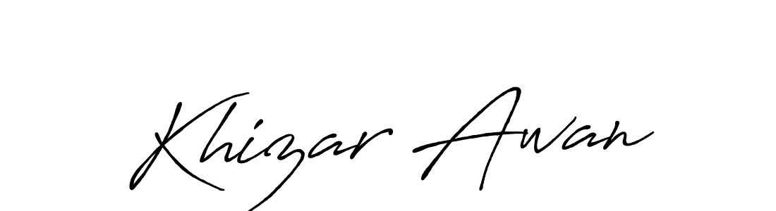 You should practise on your own different ways (Antro_Vectra_Bolder) to write your name (Khizar Awan) in signature. don't let someone else do it for you. Khizar Awan signature style 7 images and pictures png