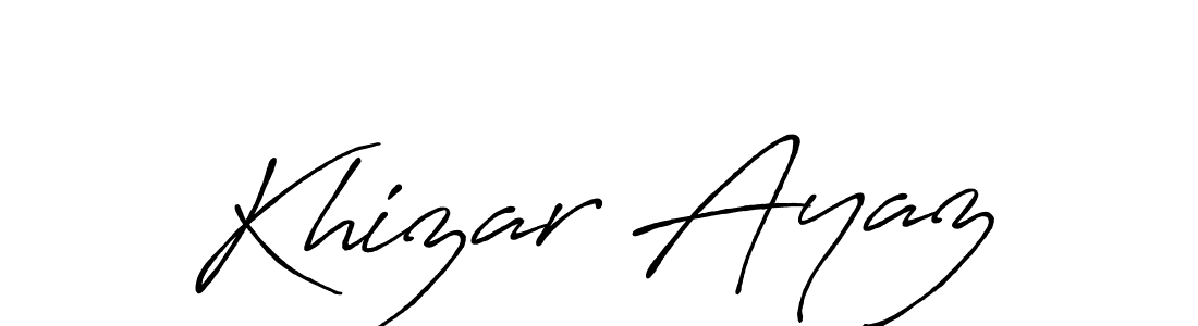 How to Draw Khizar Ayaz signature style? Antro_Vectra_Bolder is a latest design signature styles for name Khizar Ayaz. Khizar Ayaz signature style 7 images and pictures png