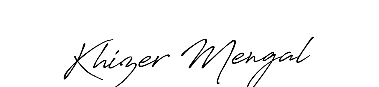 How to make Khizer Mengal signature? Antro_Vectra_Bolder is a professional autograph style. Create handwritten signature for Khizer Mengal name. Khizer Mengal signature style 7 images and pictures png