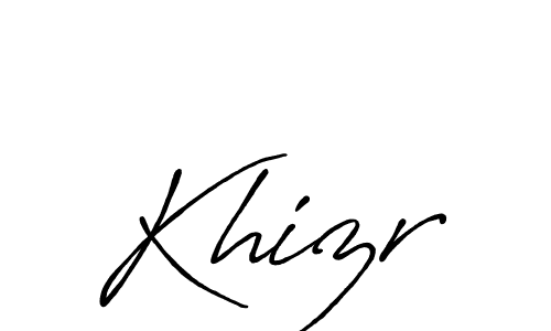 Antro_Vectra_Bolder is a professional signature style that is perfect for those who want to add a touch of class to their signature. It is also a great choice for those who want to make their signature more unique. Get Khizr name to fancy signature for free. Khizr signature style 7 images and pictures png