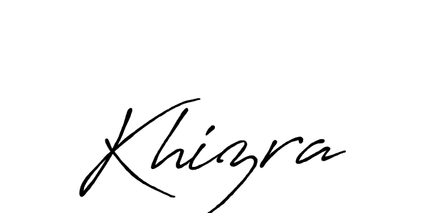 Design your own signature with our free online signature maker. With this signature software, you can create a handwritten (Antro_Vectra_Bolder) signature for name Khizra. Khizra signature style 7 images and pictures png