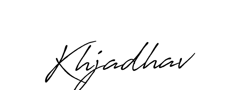 Also we have Khjadhav name is the best signature style. Create professional handwritten signature collection using Antro_Vectra_Bolder autograph style. Khjadhav signature style 7 images and pictures png