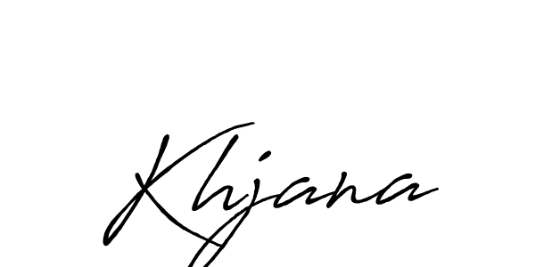 Design your own signature with our free online signature maker. With this signature software, you can create a handwritten (Antro_Vectra_Bolder) signature for name Khjana. Khjana signature style 7 images and pictures png