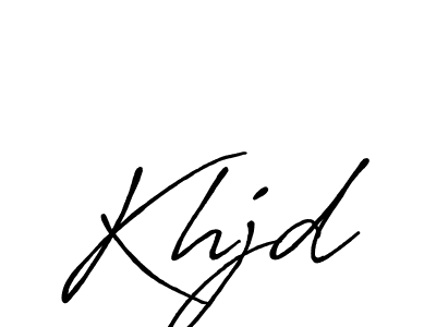 How to make Khjd signature? Antro_Vectra_Bolder is a professional autograph style. Create handwritten signature for Khjd name. Khjd signature style 7 images and pictures png