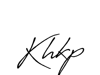 How to make Khkp signature? Antro_Vectra_Bolder is a professional autograph style. Create handwritten signature for Khkp name. Khkp signature style 7 images and pictures png