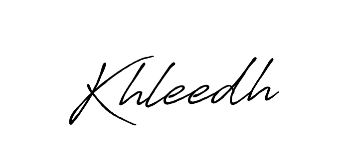 Similarly Antro_Vectra_Bolder is the best handwritten signature design. Signature creator online .You can use it as an online autograph creator for name Khleedh. Khleedh signature style 7 images and pictures png