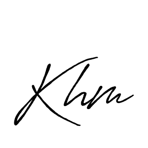 Best and Professional Signature Style for Khm. Antro_Vectra_Bolder Best Signature Style Collection. Khm signature style 7 images and pictures png