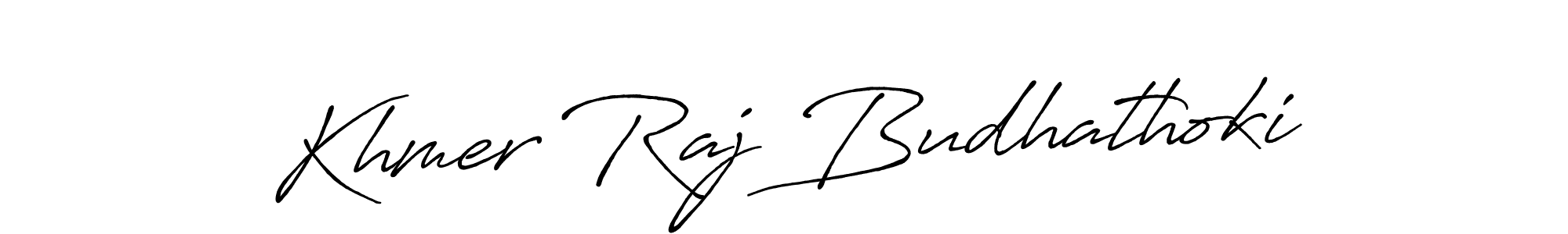 Make a beautiful signature design for name Khmer Raj Budhathoki. Use this online signature maker to create a handwritten signature for free. Khmer Raj Budhathoki signature style 7 images and pictures png