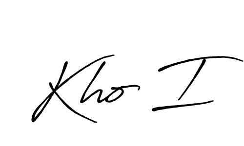 You should practise on your own different ways (Antro_Vectra_Bolder) to write your name (Kho I) in signature. don't let someone else do it for you. Kho I signature style 7 images and pictures png