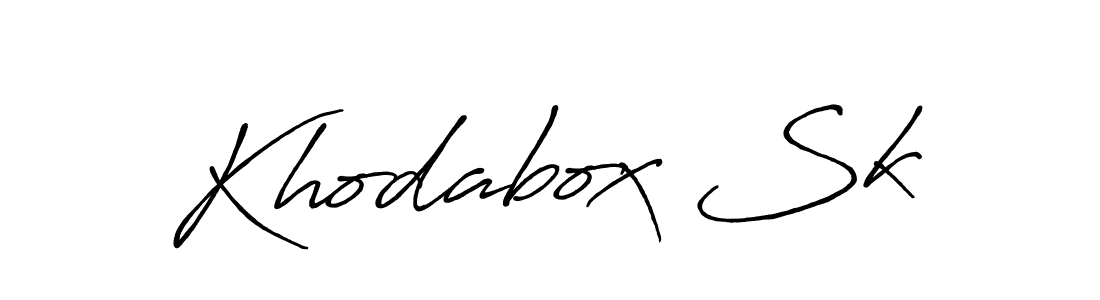 The best way (Antro_Vectra_Bolder) to make a short signature is to pick only two or three words in your name. The name Khodabox Sk include a total of six letters. For converting this name. Khodabox Sk signature style 7 images and pictures png