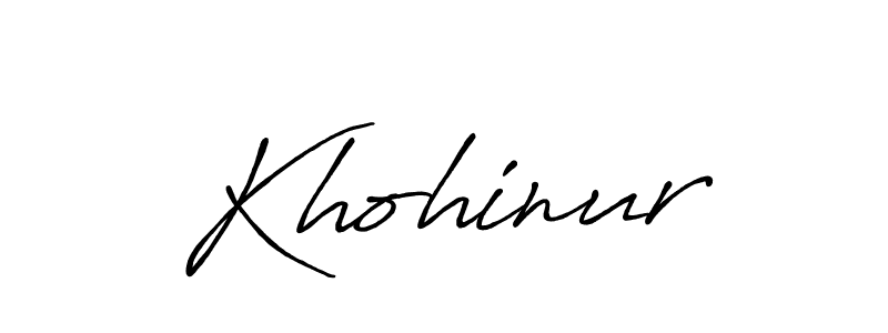 Create a beautiful signature design for name Khohinur. With this signature (Antro_Vectra_Bolder) fonts, you can make a handwritten signature for free. Khohinur signature style 7 images and pictures png