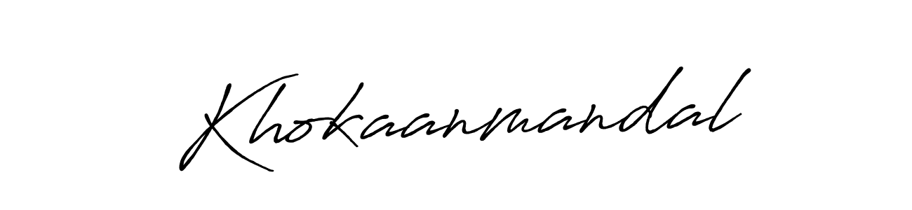 Design your own signature with our free online signature maker. With this signature software, you can create a handwritten (Antro_Vectra_Bolder) signature for name Khokaanmandal. Khokaanmandal signature style 7 images and pictures png