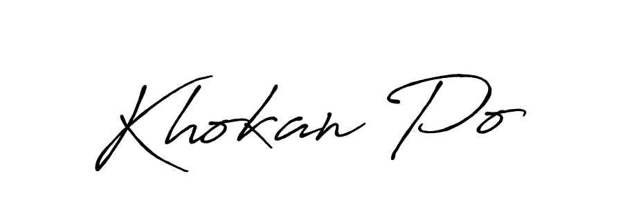 You can use this online signature creator to create a handwritten signature for the name Khokan Po. This is the best online autograph maker. Khokan Po signature style 7 images and pictures png