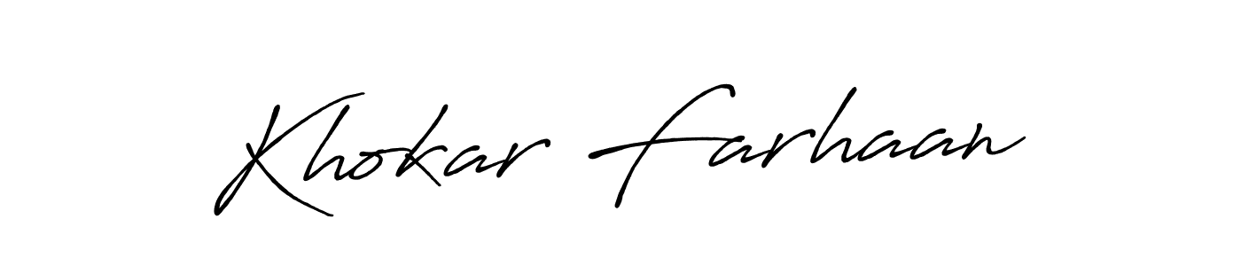 You can use this online signature creator to create a handwritten signature for the name Khokar Farhaan. This is the best online autograph maker. Khokar Farhaan signature style 7 images and pictures png