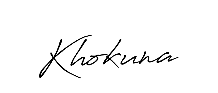 The best way (Antro_Vectra_Bolder) to make a short signature is to pick only two or three words in your name. The name Khokuna include a total of six letters. For converting this name. Khokuna signature style 7 images and pictures png