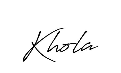 Similarly Antro_Vectra_Bolder is the best handwritten signature design. Signature creator online .You can use it as an online autograph creator for name Khola. Khola signature style 7 images and pictures png