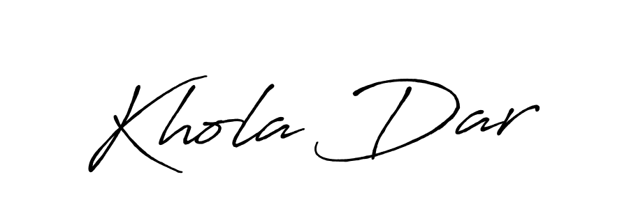 How to make Khola Dar signature? Antro_Vectra_Bolder is a professional autograph style. Create handwritten signature for Khola Dar name. Khola Dar signature style 7 images and pictures png