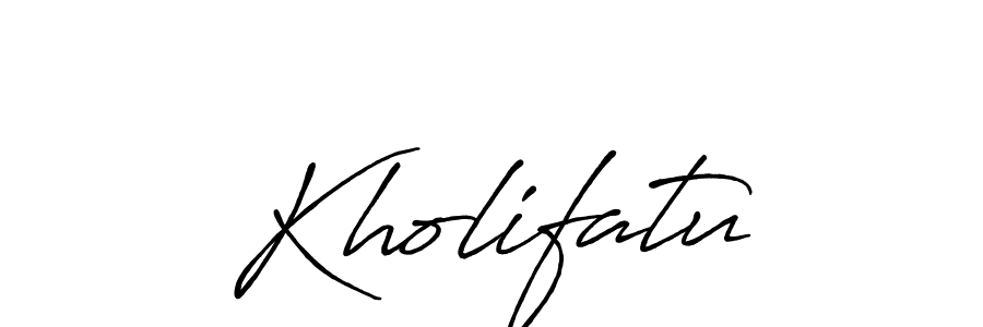 It looks lik you need a new signature style for name Kholifatu. Design unique handwritten (Antro_Vectra_Bolder) signature with our free signature maker in just a few clicks. Kholifatu signature style 7 images and pictures png