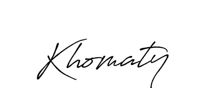 Similarly Antro_Vectra_Bolder is the best handwritten signature design. Signature creator online .You can use it as an online autograph creator for name Khomaty. Khomaty signature style 7 images and pictures png