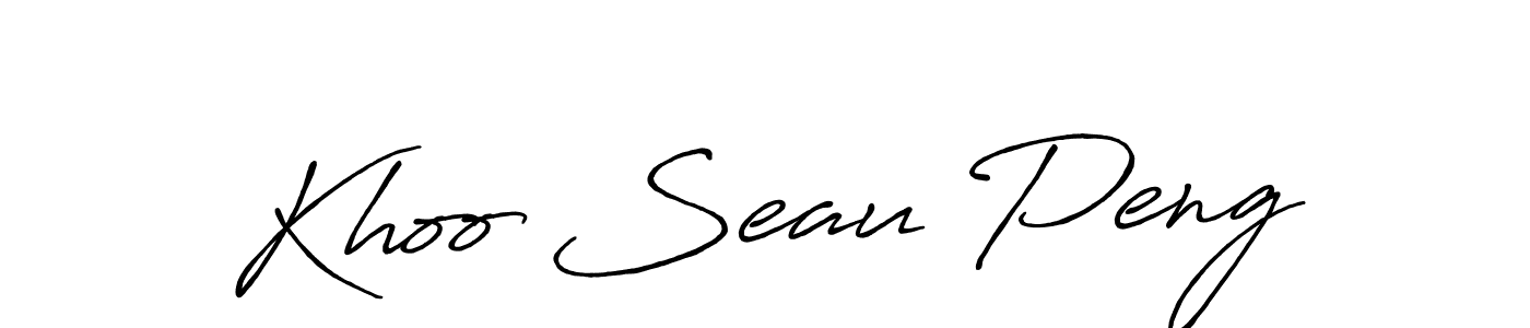 It looks lik you need a new signature style for name Khoo Seau Peng. Design unique handwritten (Antro_Vectra_Bolder) signature with our free signature maker in just a few clicks. Khoo Seau Peng signature style 7 images and pictures png