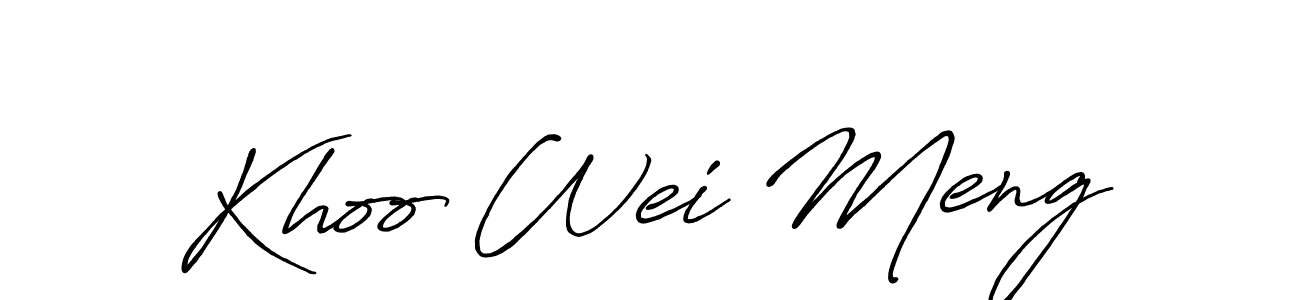 Once you've used our free online signature maker to create your best signature Antro_Vectra_Bolder style, it's time to enjoy all of the benefits that Khoo Wei Meng name signing documents. Khoo Wei Meng signature style 7 images and pictures png