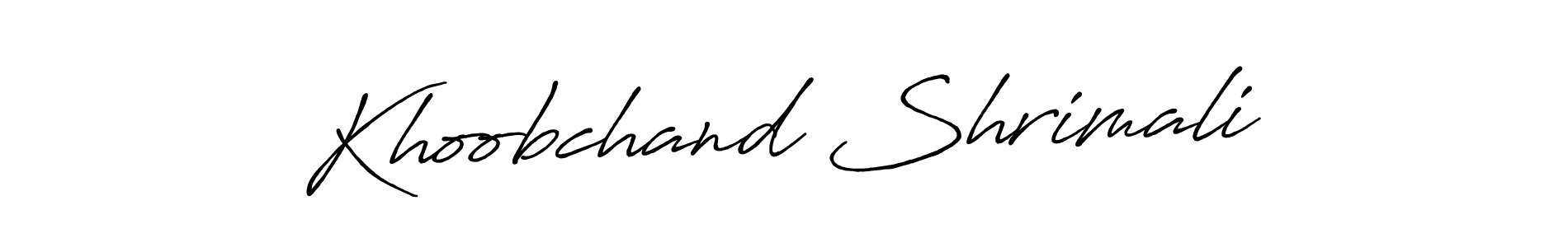Also You can easily find your signature by using the search form. We will create Khoobchand Shrimali name handwritten signature images for you free of cost using Antro_Vectra_Bolder sign style. Khoobchand Shrimali signature style 7 images and pictures png