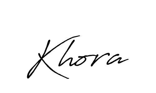 How to make Khora signature? Antro_Vectra_Bolder is a professional autograph style. Create handwritten signature for Khora name. Khora signature style 7 images and pictures png