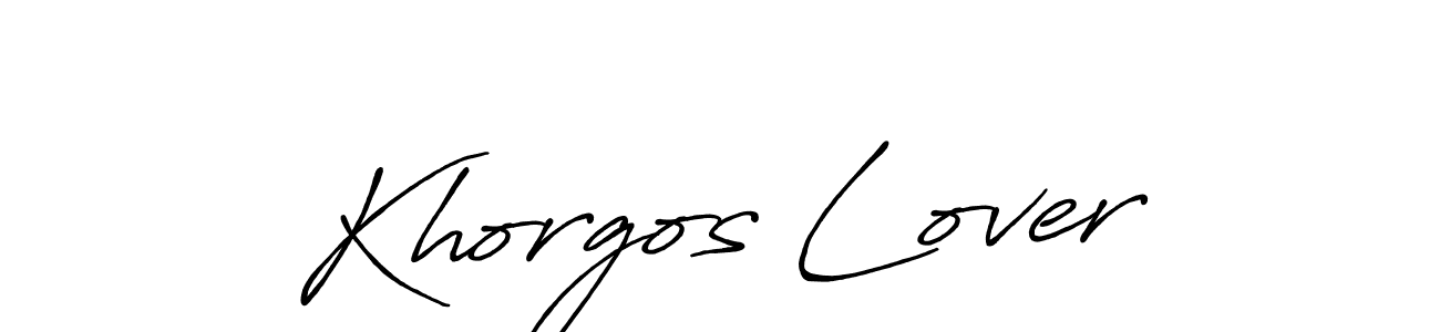 How to make Khorgos Lover signature? Antro_Vectra_Bolder is a professional autograph style. Create handwritten signature for Khorgos Lover name. Khorgos Lover signature style 7 images and pictures png