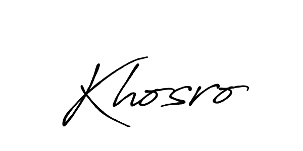 Also we have Khosro name is the best signature style. Create professional handwritten signature collection using Antro_Vectra_Bolder autograph style. Khosro signature style 7 images and pictures png