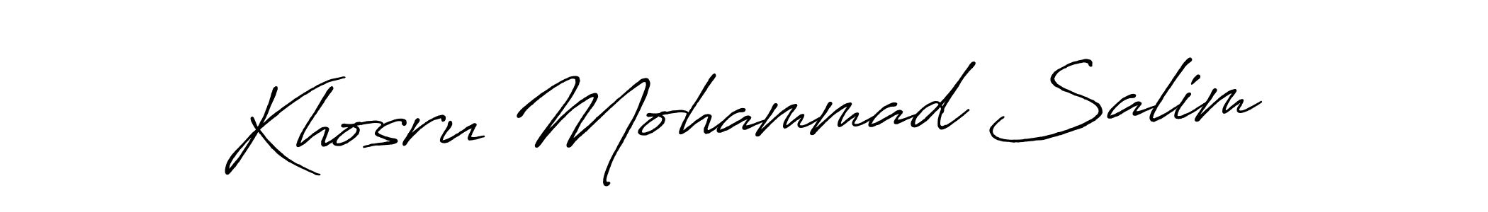 How to Draw Khosru Mohammad Salim signature style? Antro_Vectra_Bolder is a latest design signature styles for name Khosru Mohammad Salim. Khosru Mohammad Salim signature style 7 images and pictures png